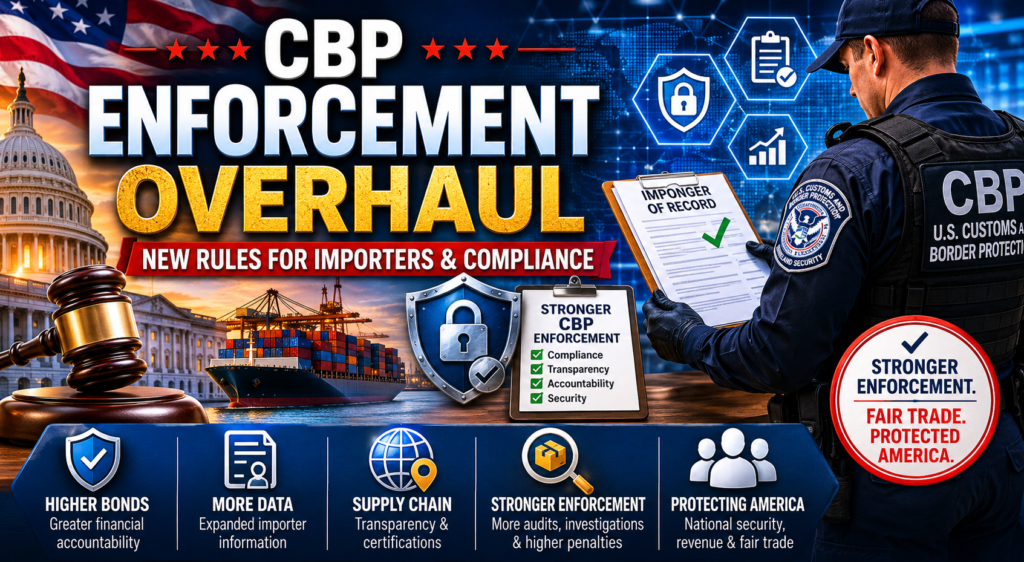 CBP enforcement overhaul increasing importer compliance requirements and customs oversight